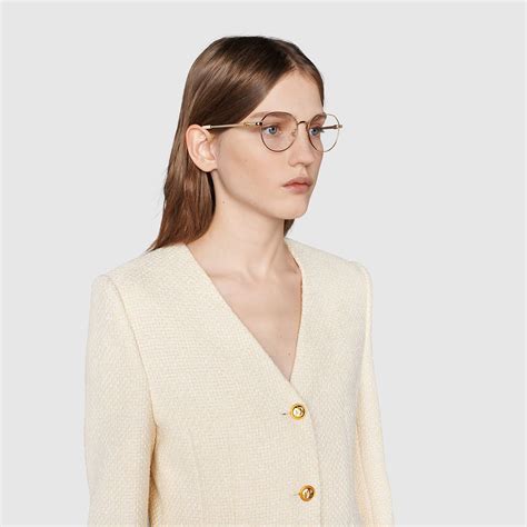 Gucci™ GG1145O Round Eyeglasses 